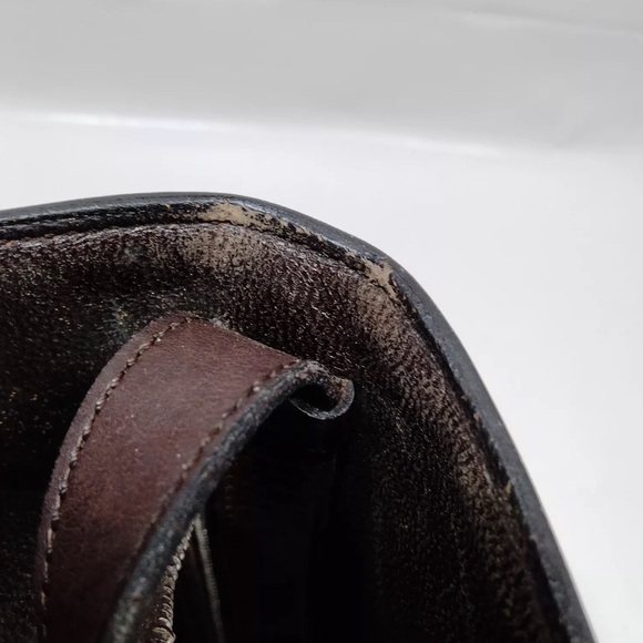 CELINE Shoulder Bag  Brown Leather - Picture 11 of 12